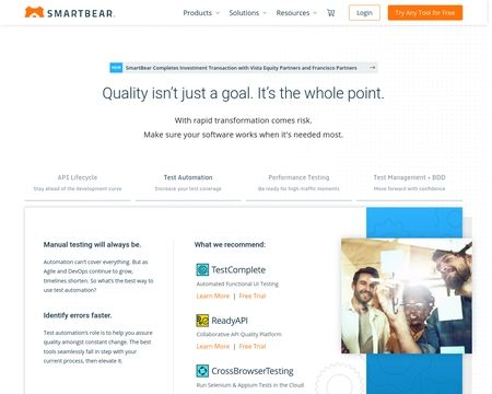 website thubmnail of Smartbear