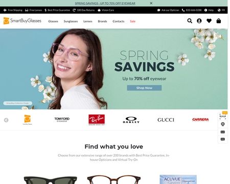 website thubmnail of SmartBuyGlasses CA