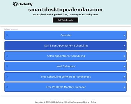 website thubmnail of Smartdesktopcalendar