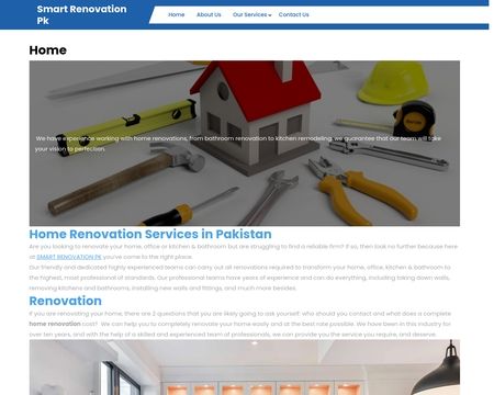 website thubmnail of Smartrenovationpk