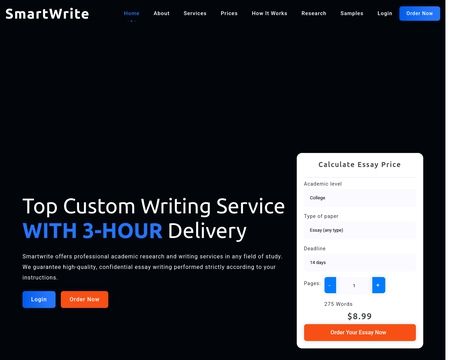 website thubmnail of Smart Write