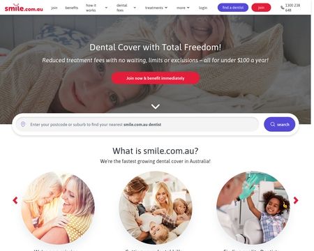 website thubmnail of smile.com.au