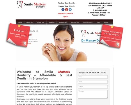website thubmnail of SmileMatters