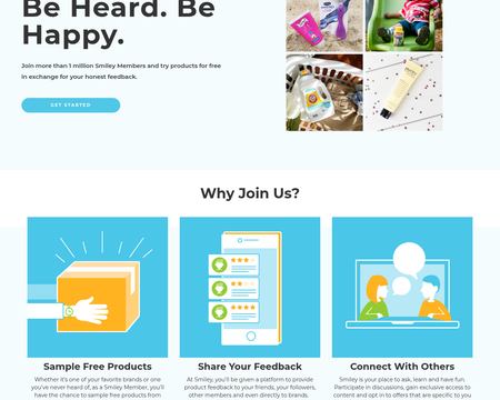 website thubmnail of Smiley360