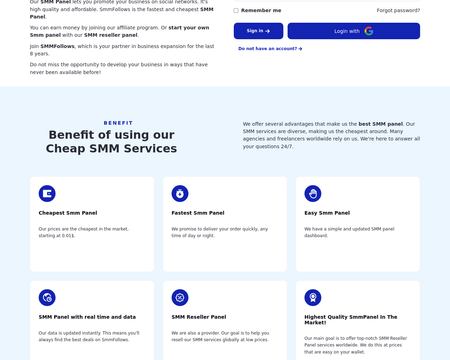 website thubmnail of Smmfollows