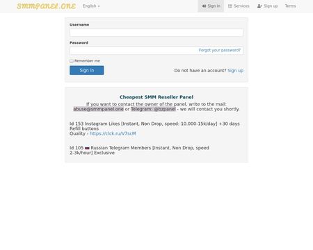 website thubmnail of Smmpanel.one