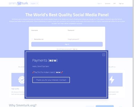 website thubmnail of Smmturk.org