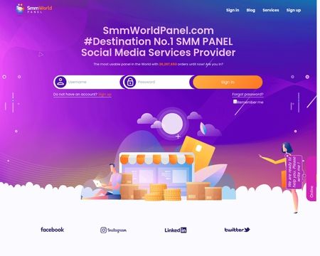 website thubmnail of SmmWorld Panel