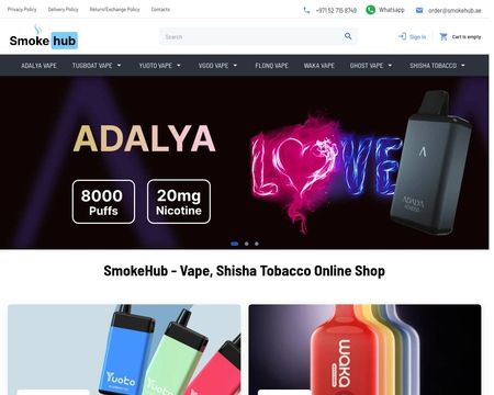website thubmnail of Smokehub.ae