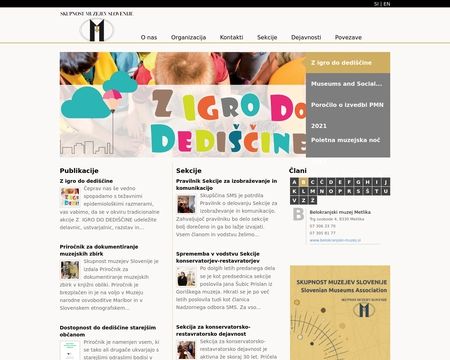 website thubmnail of Sms-muzeji.si