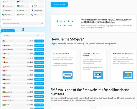 website thubmnail of Smspva