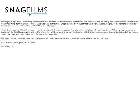 website thubmnail of SnagFilms