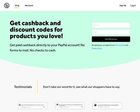 website thubmnail of Snagshout