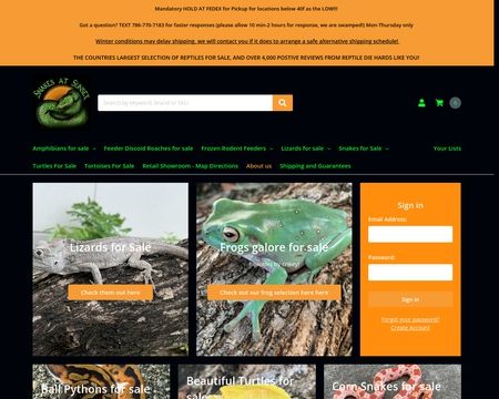 website thubmnail of Snakes at Sunset