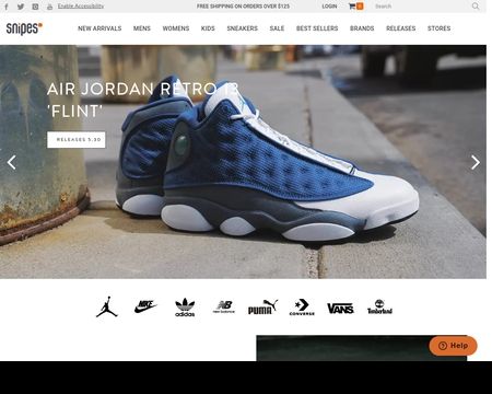 website thubmnail of Snipesusa