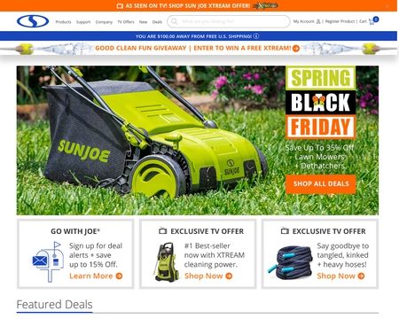 website thubmnail of Snow Joe