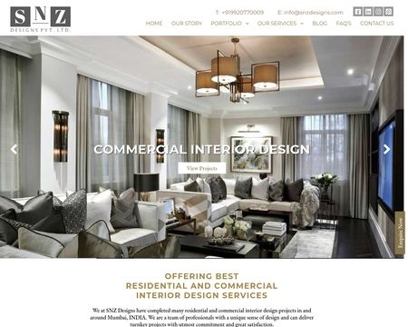 website thubmnail of Snzdesigns