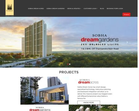 website thubmnail of Sobha Dream Series