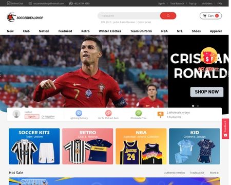 website thubmnail of Soccerdealshop