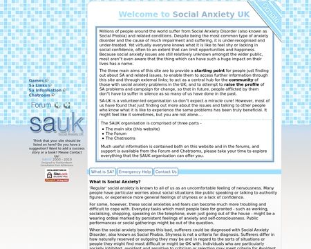 website thubmnail of Social-anxiety-community.org
