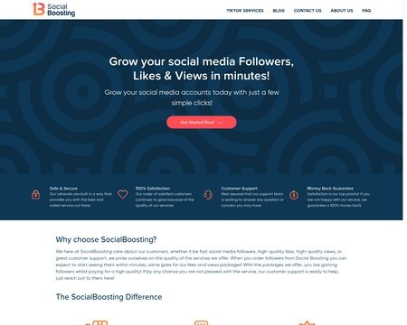 website thubmnail of Socialboosting