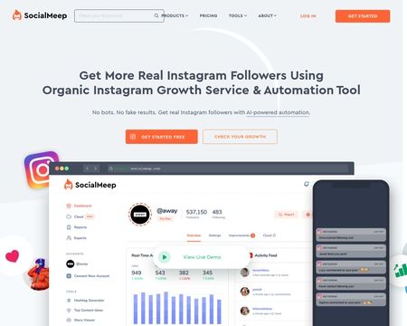 website thubmnail of SocialMeep