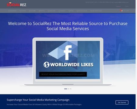 website thubmnail of Socialrez