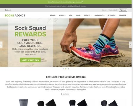 website thubmnail of Socks Addict