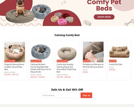 Comfy Pets Bed