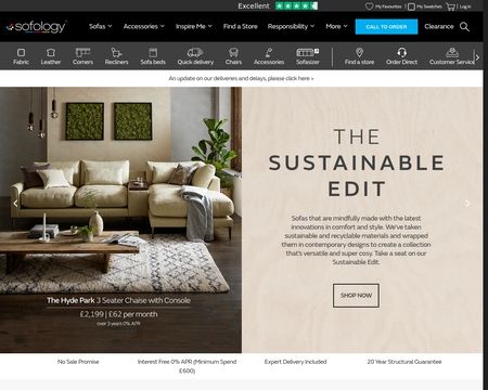 website thubmnail of Sofology