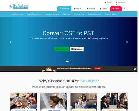 website thubmnail of Softaken