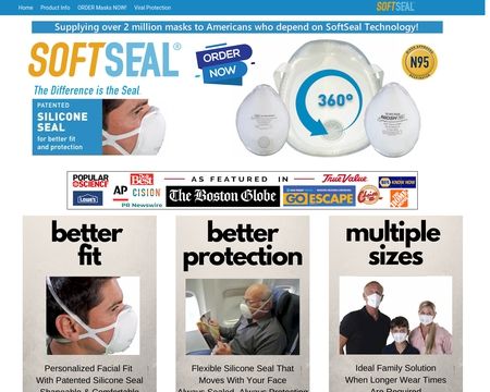 website thubmnail of Soft Seal Masks