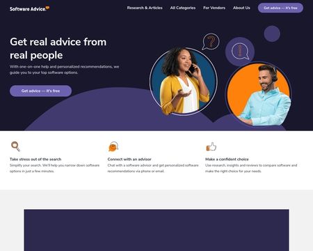 website thubmnail of Software Advice