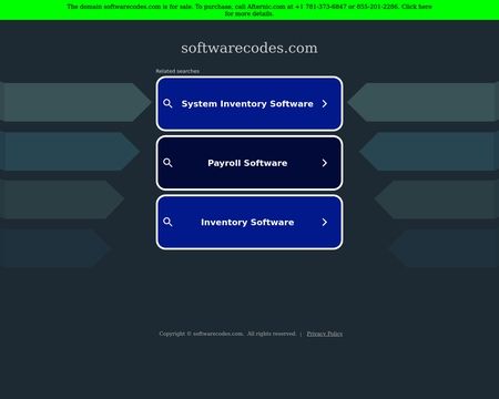 website thubmnail of Softwarecodes