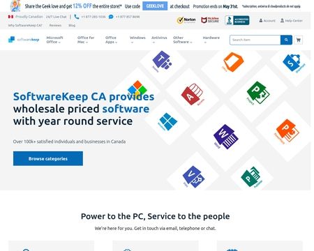 website thubmnail of SoftwareKeep CA
