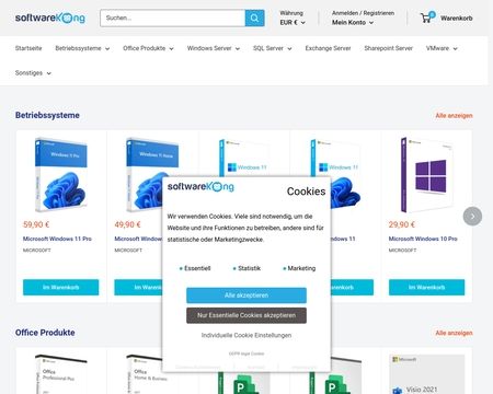 website thubmnail of Softwarekong