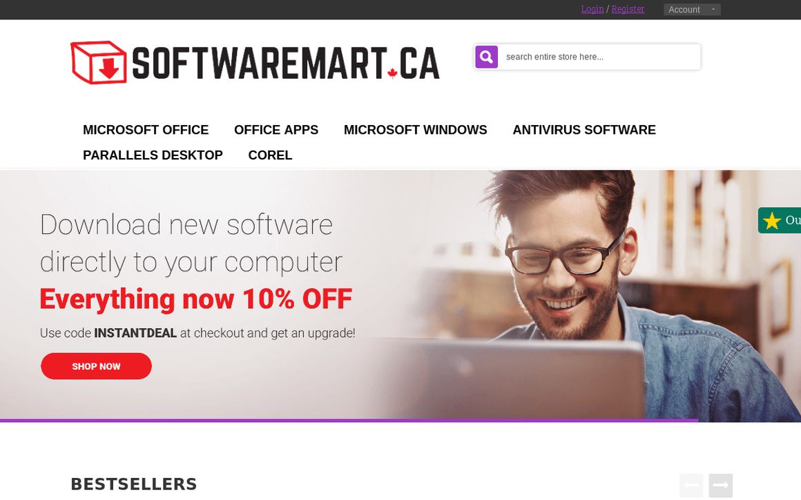 website thubmnail of SoftwareMart.ca