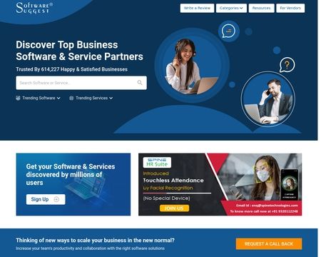 website thubmnail of SoftwareSuggest.com