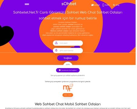 website thubmnail of Sohbetet.net.tr