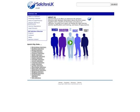 website thubmnail of SolicitorsUK.co.uk
