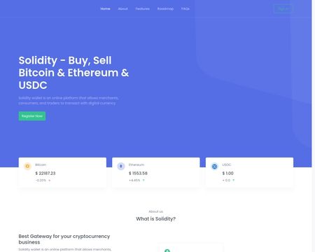 website thubmnail of Solidity