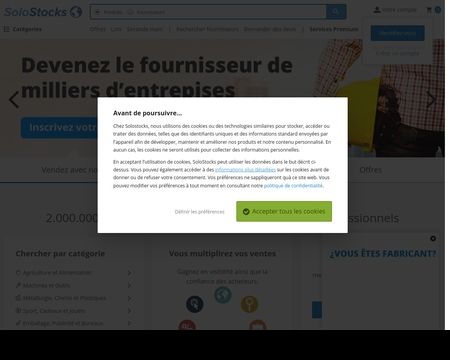 website thubmnail of Solostocks.fr