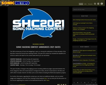 website thubmnail of SonicRetro
