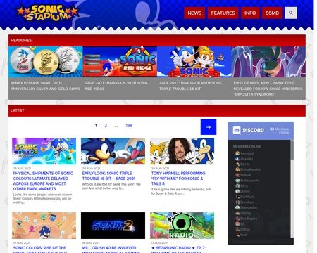 website thubmnail of Sonic Stadium