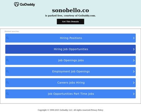 website thubmnail of Sonobello.co