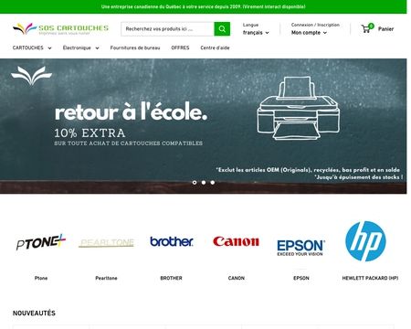 website thubmnail of SOS Cartouches