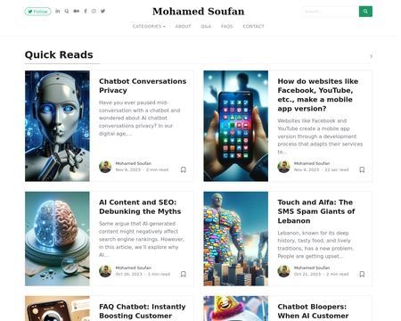 website thubmnail of Soufan.me