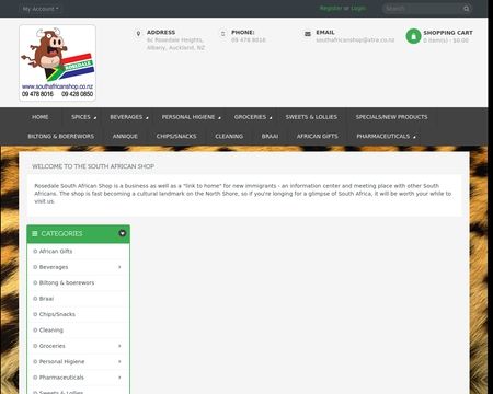 website thubmnail of SouthAfricanShop.co.nz