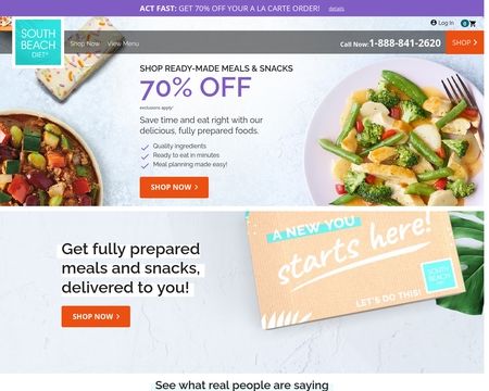 website thubmnail of South Beach Diet