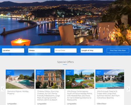 website thubmnail of SouthFranceVillas